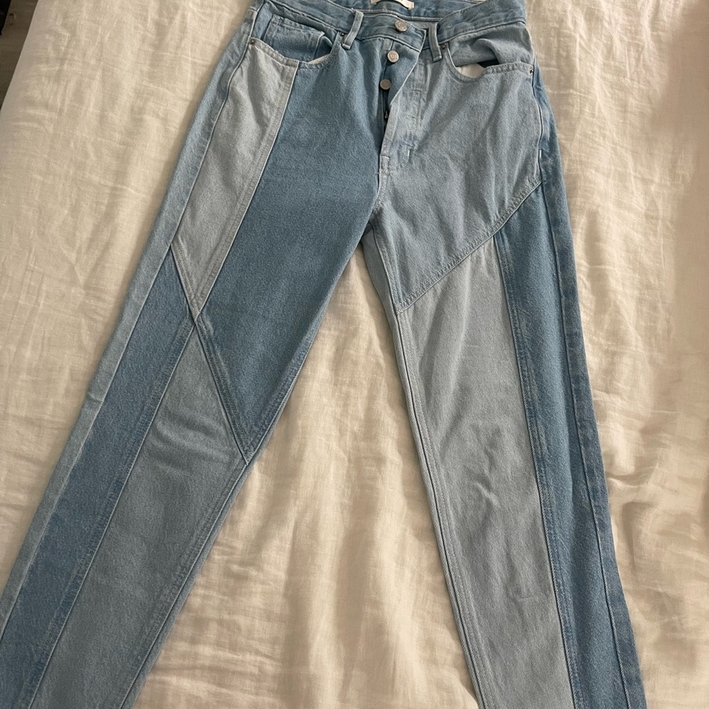 Pacsun patchwork jeans. High waisted. Worn twice.